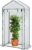 Quictent Foliengewächshaus 190 x 100 x 50 cm Tomatengewächshaus mit Spitzdach, Tomatenhaus mit aufrollbare Türen für Gemüse, Obst, Blumen, Garten,…