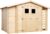 TIMBELA Holzhaus Gartenhaus mit Brennholzschuppen M389+M389G – mit Boden Imprägnierte B328xL206xH218 cm/ 3,53 + 0,97 + 0,97 m2 Lagerschuppen für…