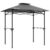 Wiltec Grillpavillon in Grau, 242 x 158 x 250 cm – BBQ Pavillon mit Rauchabzug und wasserdichter Dachplane, Grillüberdachung mit 2 Ablagen